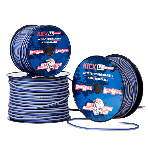 Акустический медно алюминиевый двухжильный кабель LL SCC-12100-12AWG (100м.бух)