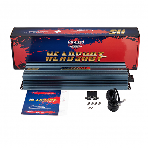 Автомобильный 4-х канальный усилитель AB класса HS 4.250