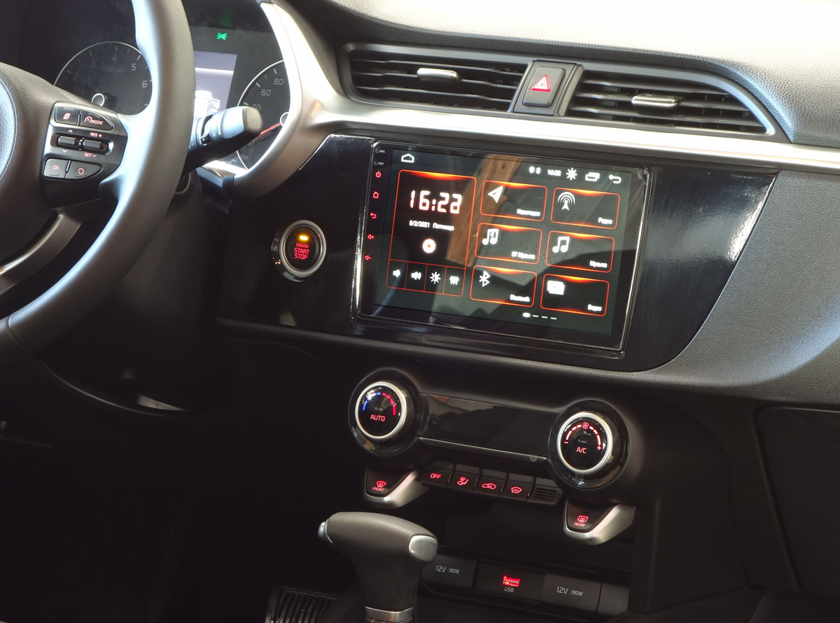 INCAR DTA-1812 (ШГУ KIA Rio 20+) Автомобильный мультимедийный центр Android 8.1/1280*720 BT QLED