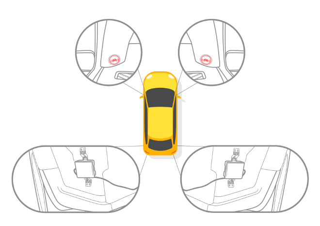 Система контроля слепых зон AVILINE "SMARTASSIST-335" Universal