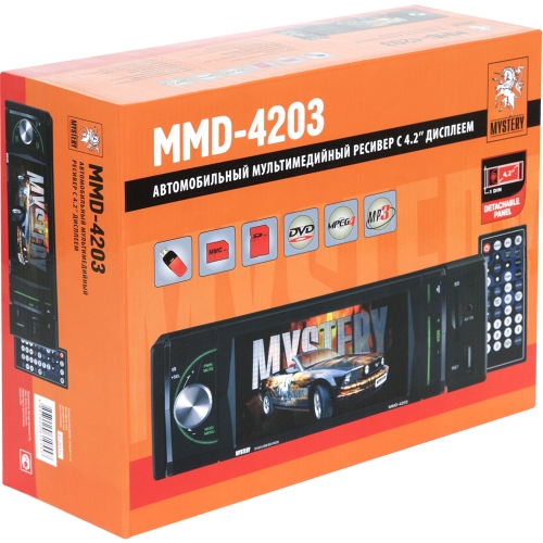 Автомобильный мультимедийный ресивер Mystery MMD-4203 DVD