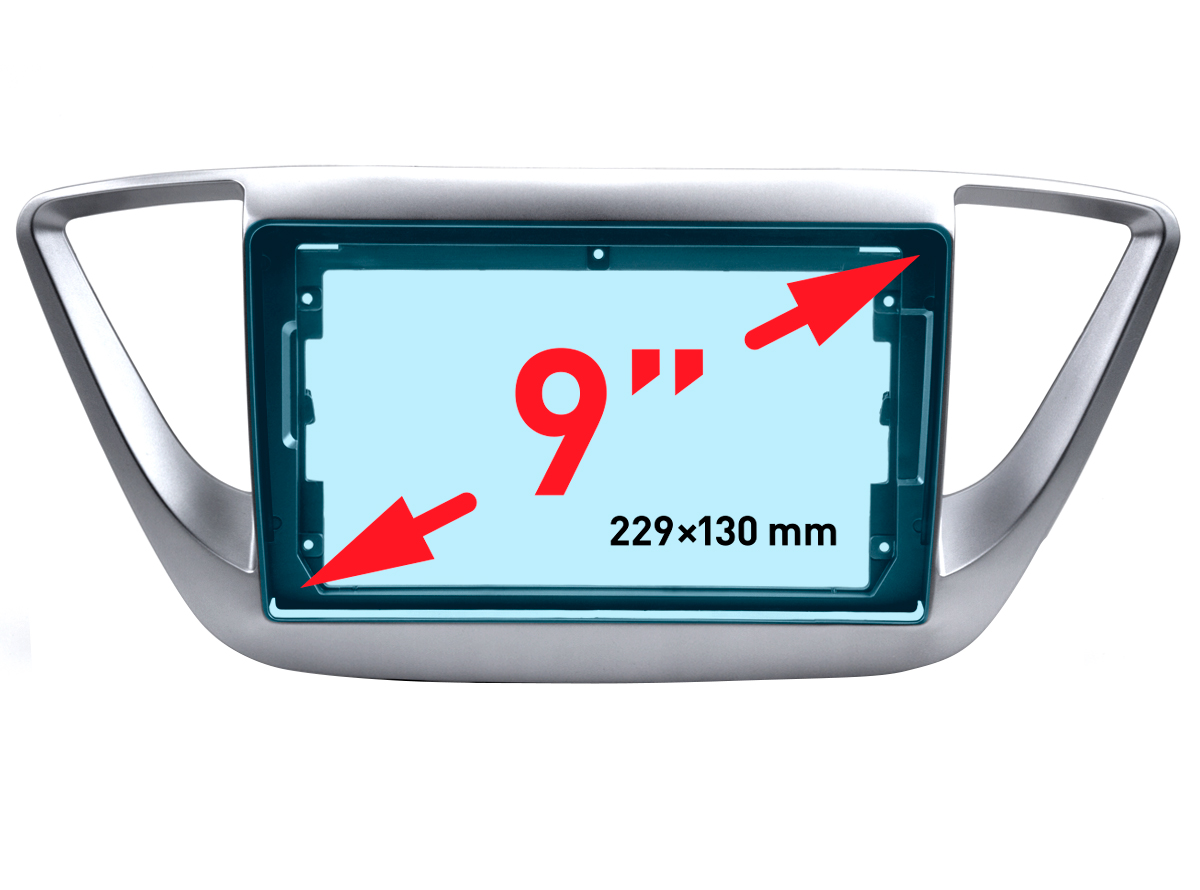 Рамка Incar RHY-FC324 для UMS HYUNDAI Solaris II 2017+, 9"