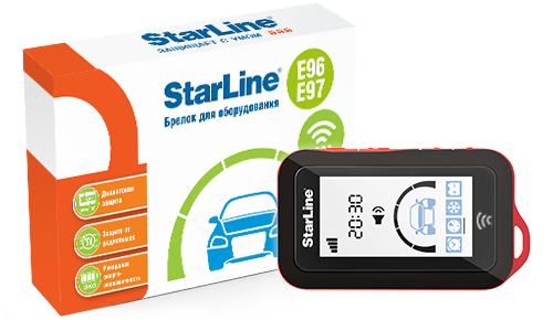 Брелок с ЖК дисплеем от StarLine Е97/E96 LoRa