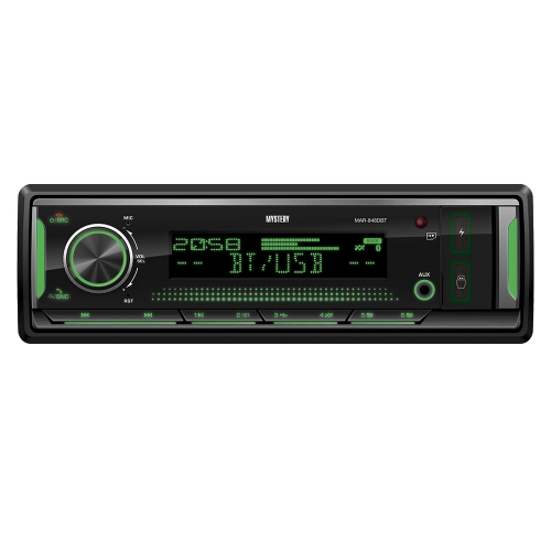 MYSTERY MAR-848DBT Автомагнитола 4х55 Вт, Bluetooth, ПРОЦЕССОР DSP, 8 цветов