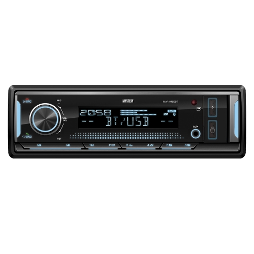 MYSTERY MAR-848DBT Автомагнитола 4х55 Вт, Bluetooth, ПРОЦЕССОР DSP, 8 цветов