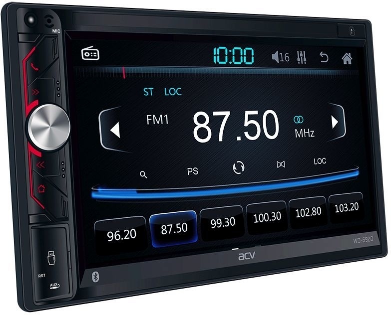 Автомагнитола ACV WD-6920 2din EURO 6.9"