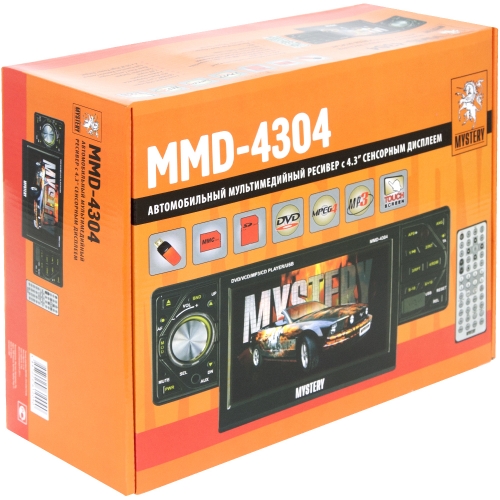 Автомобильный мультимедийный ресивер Mystery MMD-4304 DVD