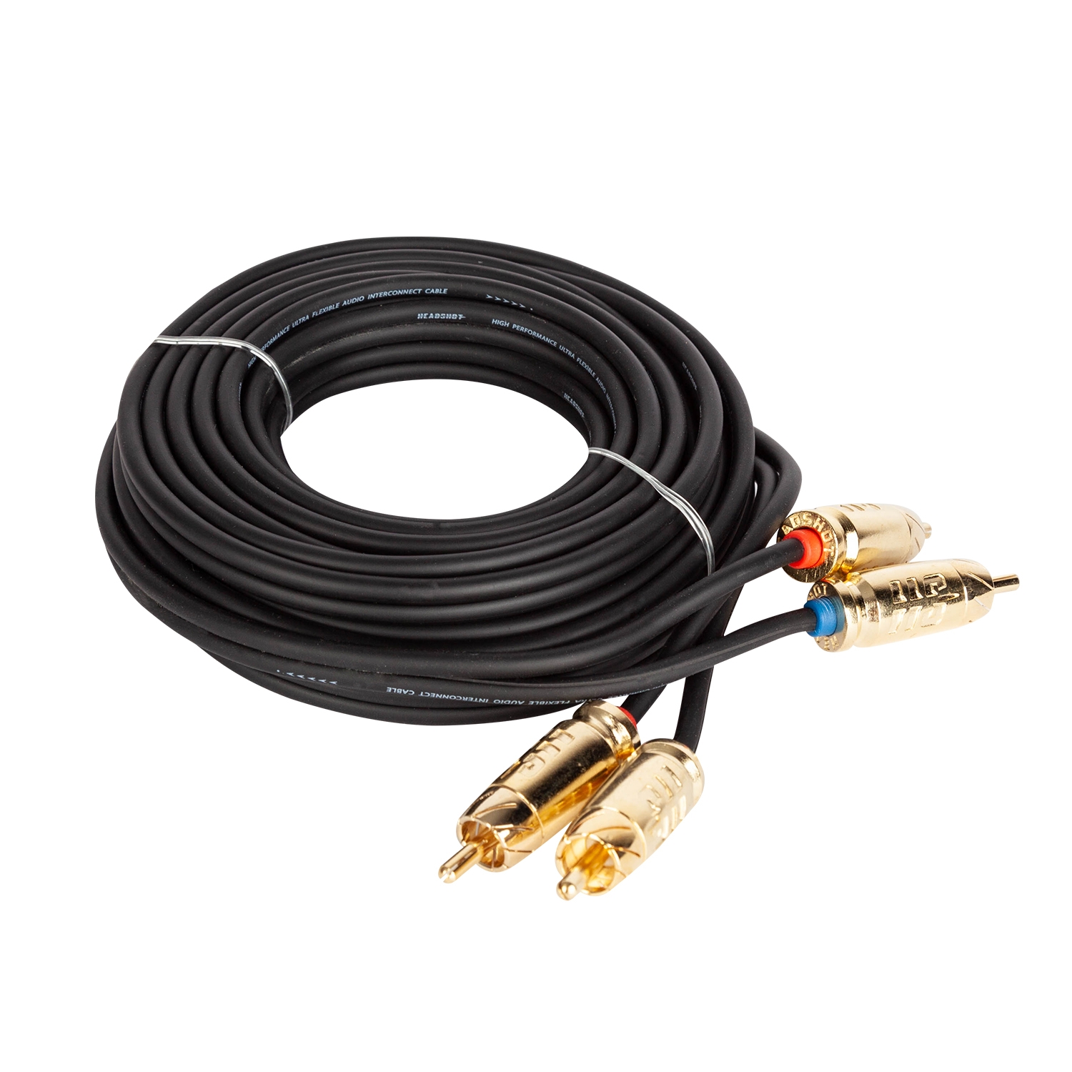 Межблочный 2RCA-2RCA RCA-22-5-SS  кабель с тройной изоляцией, медный проводник, прямые коннекторы