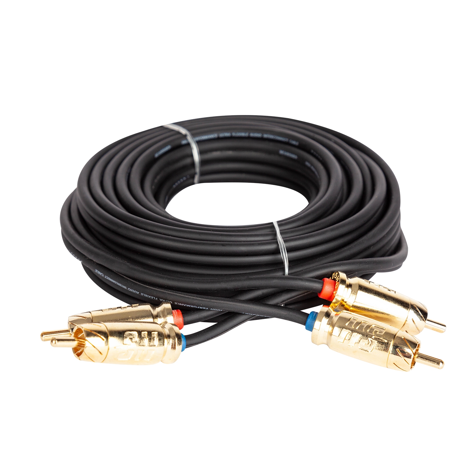 Межблочный 2RCA-2RCA RCA-22-5-SS  кабель с тройной изоляцией, медный проводник, прямые коннекторы