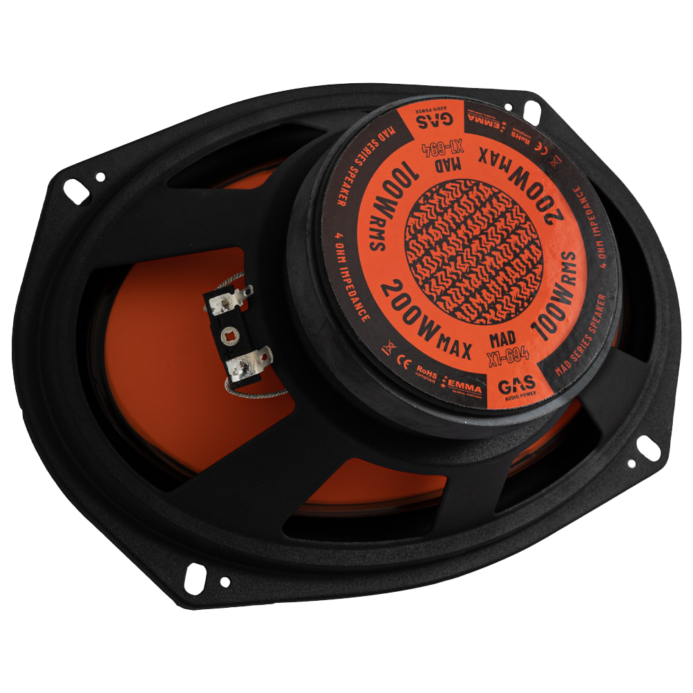 Акустические колонки GAS MAD Level 1 Coaxial Speaker 6x9" X1-694