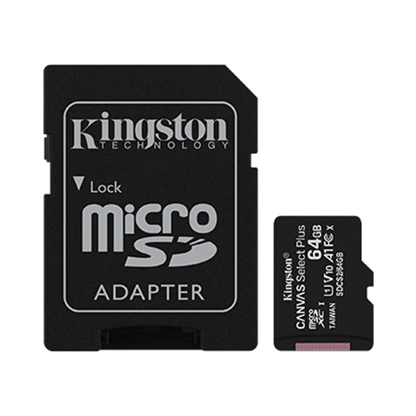 Карта памяти MicroSD 64GB Kingston SDCS2 U1 (SD adapter)