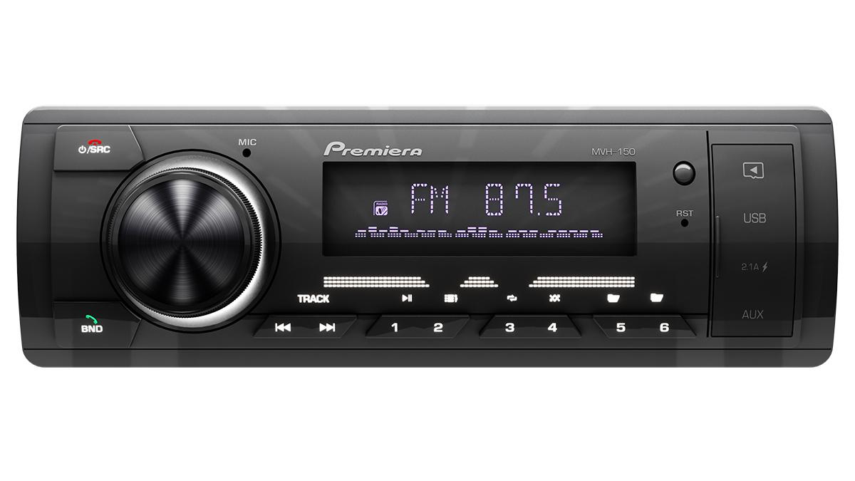 Premiera MVH 150 FM\\USB\\BT ресивер с белой подсветкой